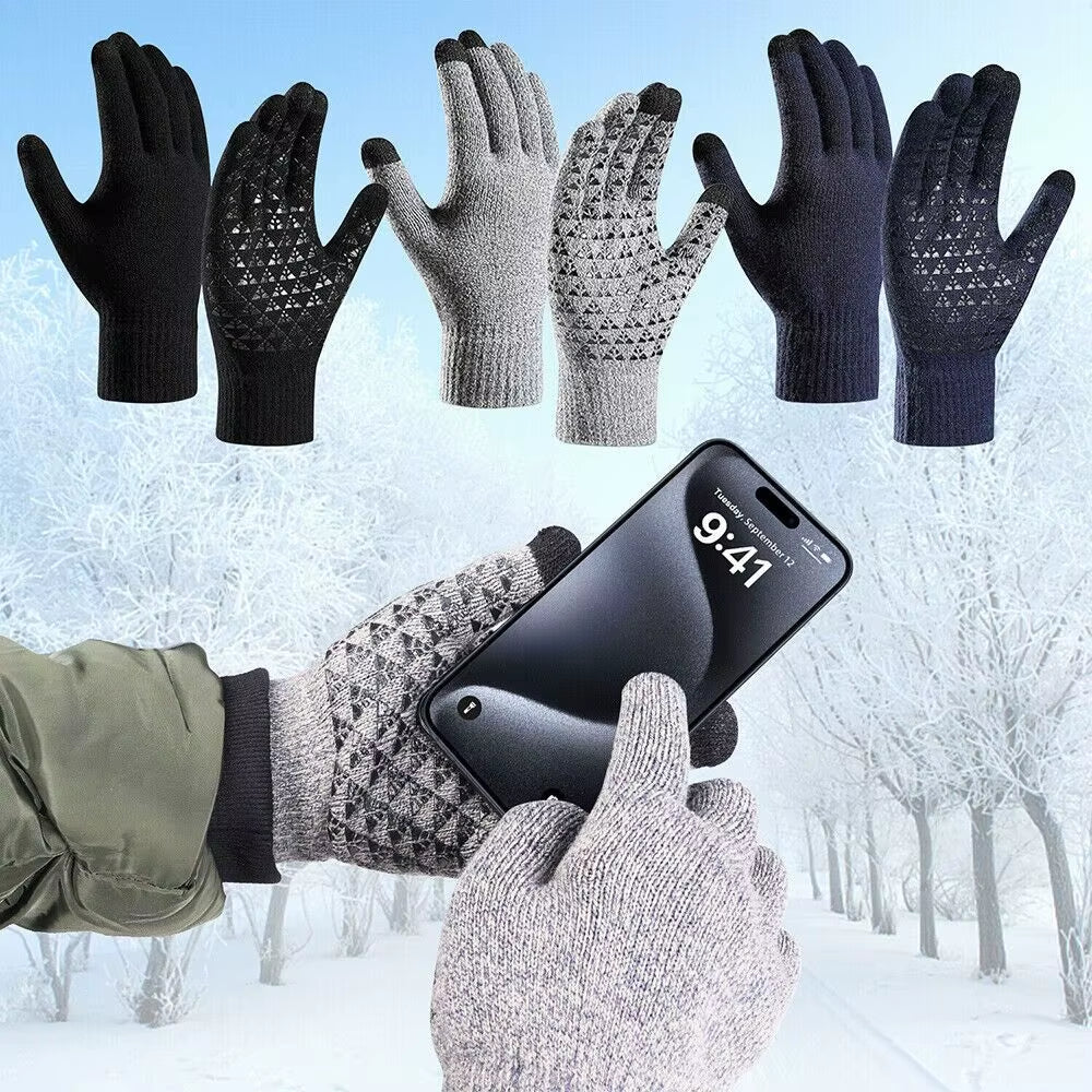 "Electric Heated Winter Gloves – Touchscreen, Non-Slip Cycling & Knitting Gloves for Men & Women"