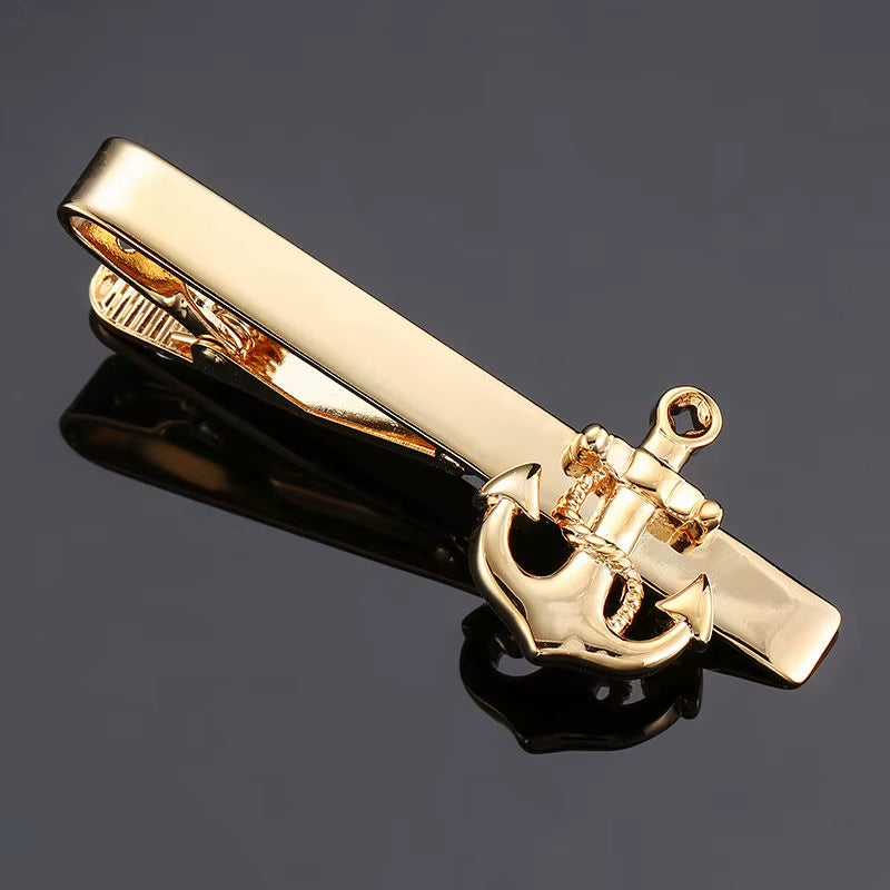 Crystal Saxophone Tie Clip – Music-Inspired Jewelry for Men, Wedding Shirt Accessory & Gift Pin Cufflinks Gift