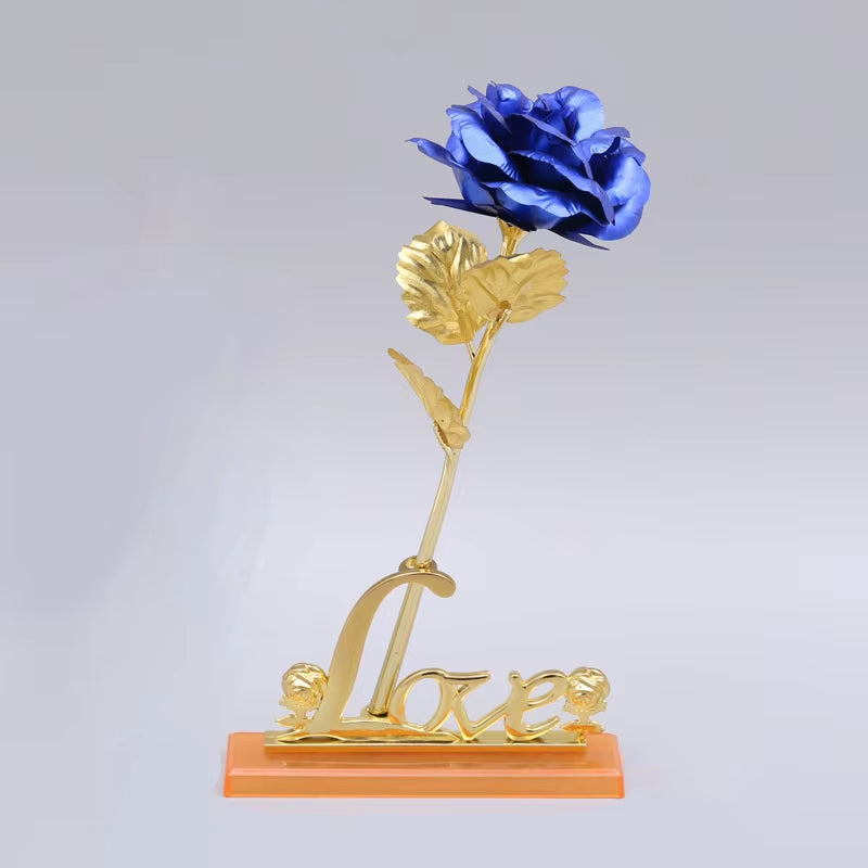 "24K Gold-Plated Artificial Rose with Galaxy Box – Perfect Gift for All Occasions"