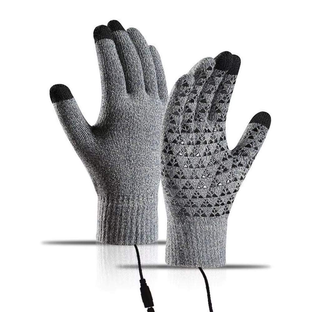 "Electric Heated Winter Gloves – Touchscreen, Non-Slip Cycling & Knitting Gloves for Men & Women"