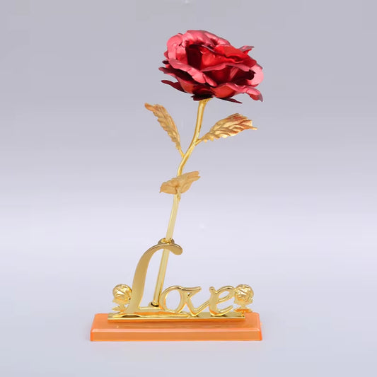 "24K Gold-Plated Artificial Rose with Galaxy Box – Perfect Gift for All Occasions"