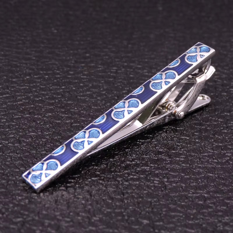 Crystal Saxophone Tie Clip – Music-Inspired Jewelry for Men, Wedding Shirt Accessory & Gift Pin Cufflinks Gift