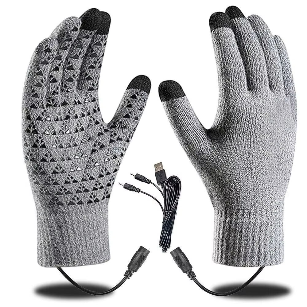 "Electric Heated Winter Gloves – Touchscreen, Non-Slip Cycling & Knitting Gloves for Men & Women"