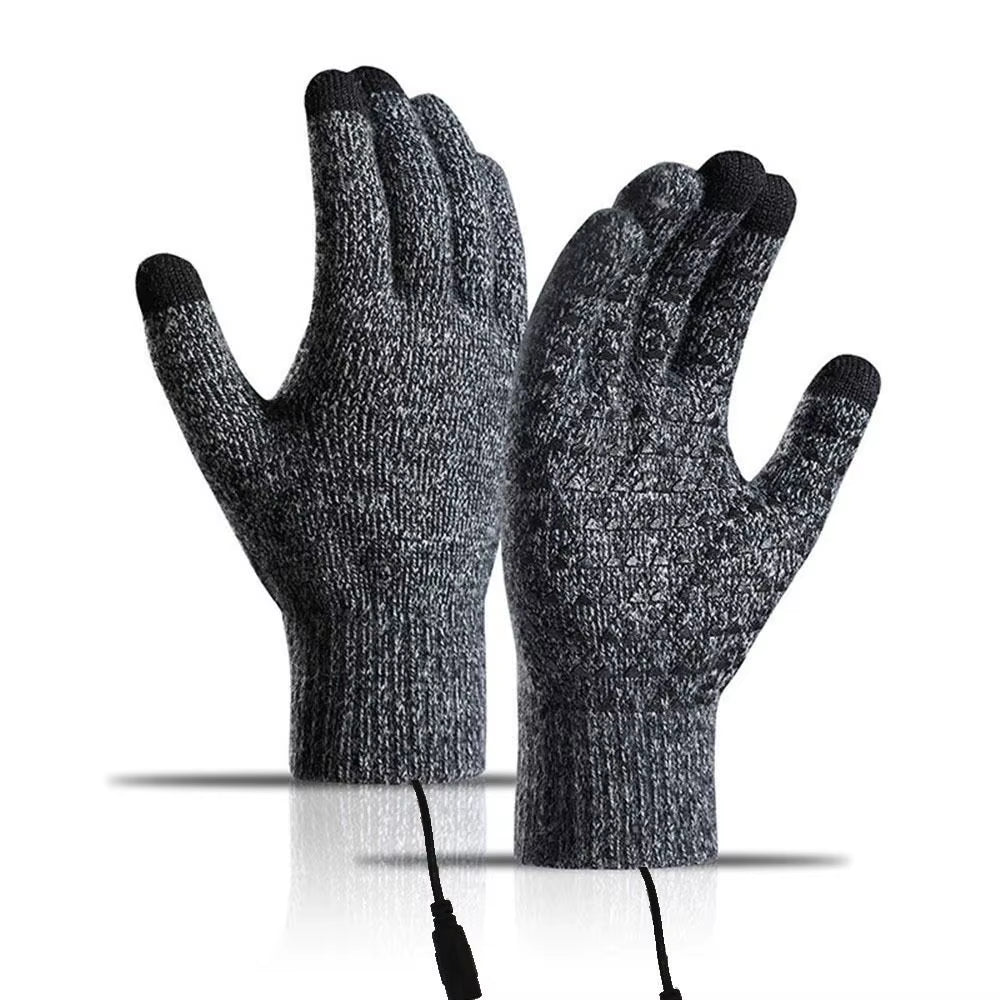 "Electric Heated Winter Gloves – Touchscreen, Non-Slip Cycling & Knitting Gloves for Men & Women"