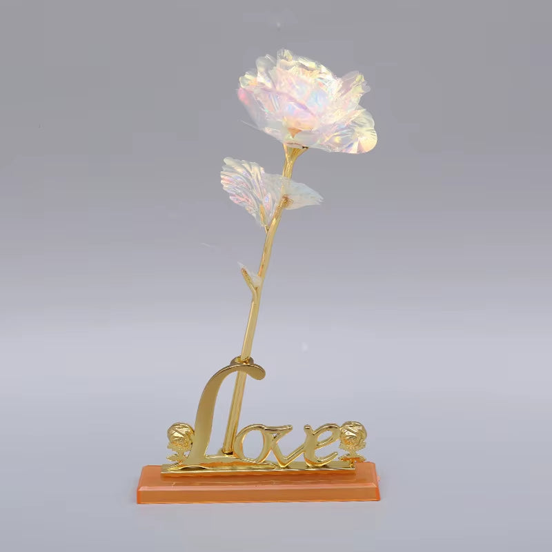 "24K Gold-Plated Artificial Rose with Galaxy Box – Perfect Gift for All Occasions"