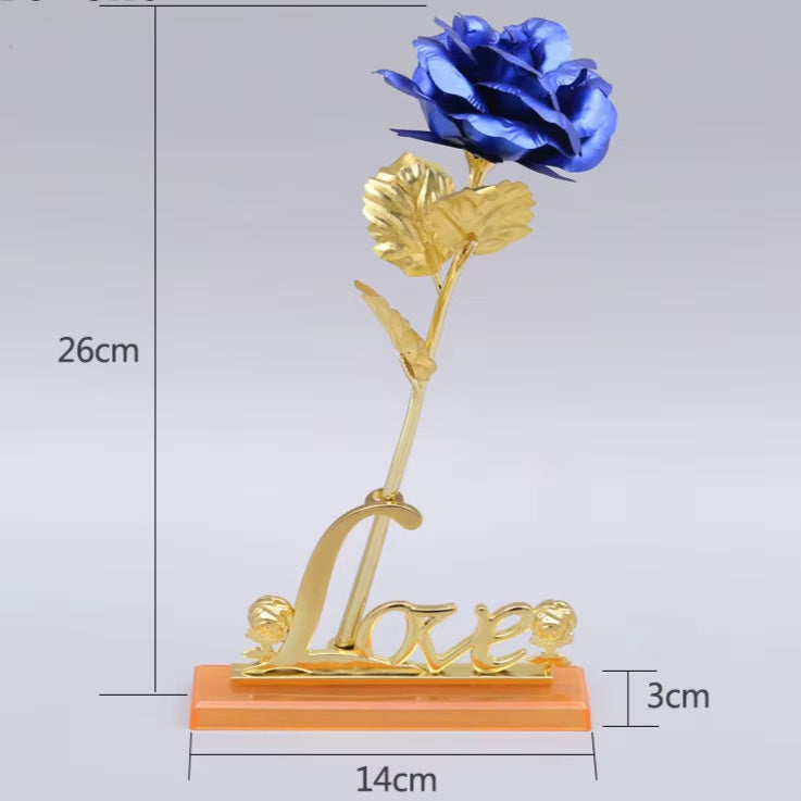 "24K Gold-Plated Artificial Rose with Galaxy Box – Perfect Gift for All Occasions"