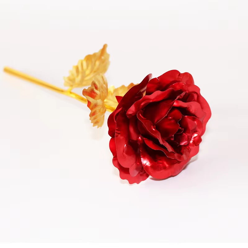 "24K Gold-Plated Artificial Rose with Galaxy Box – Perfect Gift for All Occasions"